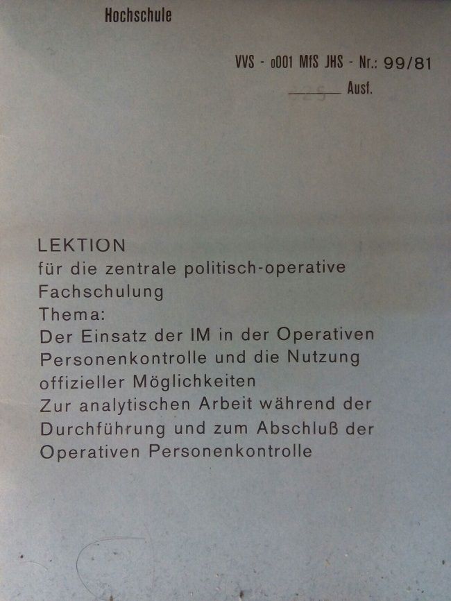 stasi servicio secreto