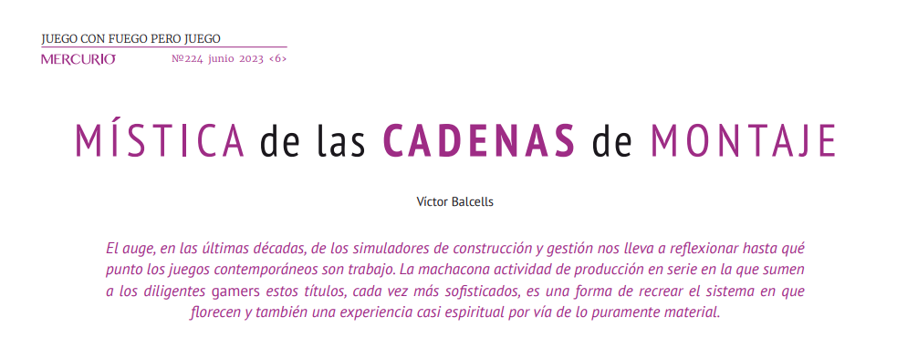 Mistica cadenas montaje